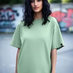 Bewakoof Green Cotton Relaxed Fit T-Shirt-picture-33
