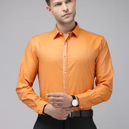 van heusen V Dot Solid Slim Fit Pure Cotton Formal Shirt-picture-32