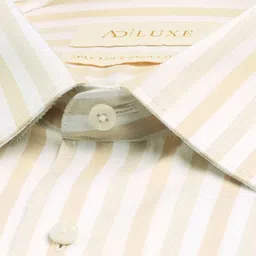 AD By Arvind Regular Fit Vertical Striped Opaque Cotton Formal Shirt image 2