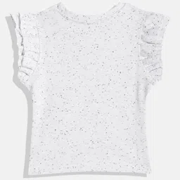 Eteenz Girls Flutter Sleeve Cotton Top image 2