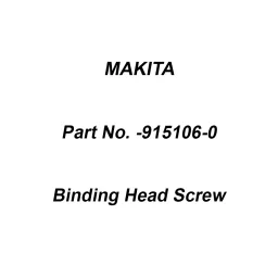 Makita Binding Head Screw Size M4x8, Part No 915106-0-picture-19