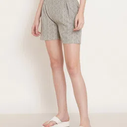 JAPER KURTI Women Striped Technology Shorts image 3