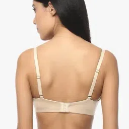 Soie Beige Under Wired Padded Seamless Bra image 2
