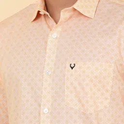 Allen Solly Micro Ditsy Printed Spread Collar Slim Fit Pure Cotton Casual Shirt image 4