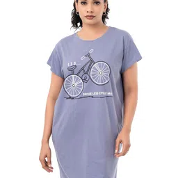 Selsia Printed Nightdress-image-77