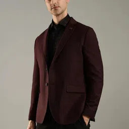 Tommy Hilfiger Single-Breasted Notched Lapel Blazers-picture-36