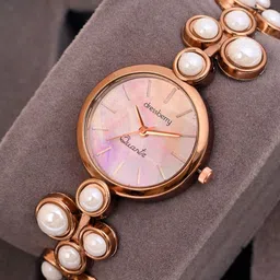 DressBerry Women Dial & Stainless Steel Bracelet Style Straps Analogue Watch image 3