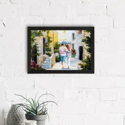 eCraftIndia Multicoloured Valentine Theme Satin Matte Texture UV Wall Painting image 2