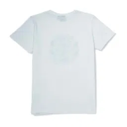 Gini & Jony Kids White & Blue Printed T-Shirt image 2