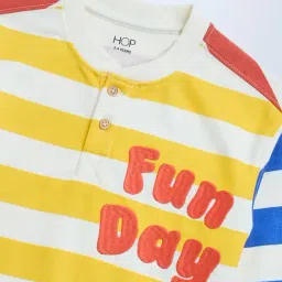 HOP Kids by Westside Multicolour Striped Cotton-Blend Sweatshirt image 3