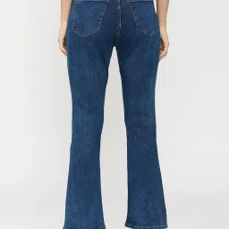 Spykar Blue Cotton Bootcut Fit High Rise Jeans image 2