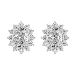 Sparkles Lab Grown Diamond 14k (585) White Gold Earring for Women image 1