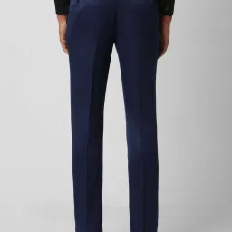 V Dot Shine Navy Skinny Fit Trousers image 2