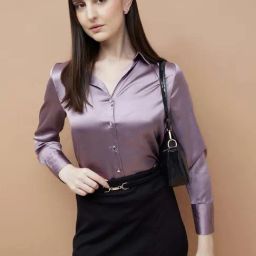 Code By Lifestyle Light Purple Regular Fit Shirt-picture-25