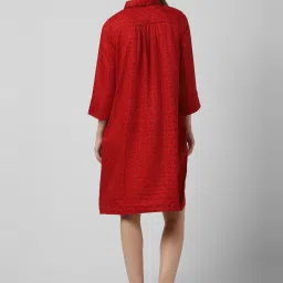 Van Heusen Red Printed Shirt Dress image 2