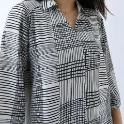 Gia by Westside Black Printed Shirt image 4