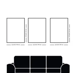 Nestroots Elegant Indian Woman Canvas Series Gold Frame Wall Painting - Set of 3 image 5