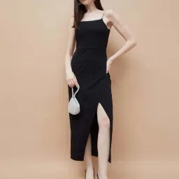 Code By Lifestyle Black Regular Fit Dress-picture-37