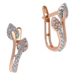 Malabar Gold and Diamonds 18k (750) Rose Gold Earrings for Women-picture-23