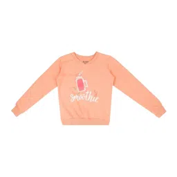 Gini & Jony Kids Pink Printed Sweatshirt image 1