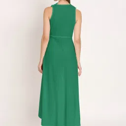 Moomaya Green Regular Fit Midi Dress image 2