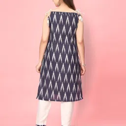 Aarika Kids Navy & White Printed Kurti with Pants image 2