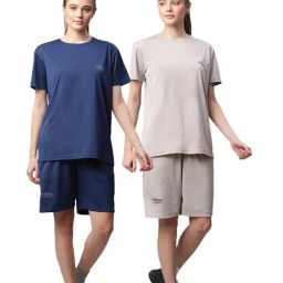 Vimal Jonney Multicolored Regular Fit T-Shirt With Shorts (Pack Of 2)-picture-40