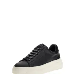 Guess Men Black Solid Lace-up Sneakers image 1