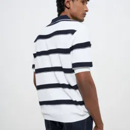 WES Casuals by Westside Navy Relaxed-Fit Cotton-Blend Polo T-Shirt image 2