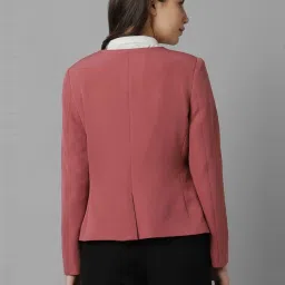 Allen Solly Maroon Regular Fit Blazer image 2