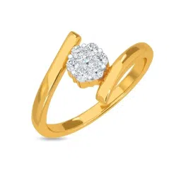 Kisna Diamond & Gold Jewellery Soren 18k (750) Diamond & Gold Ring For Women image 1