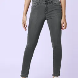 YU by Pantaloons Grey Mid Rise Jeans image 2