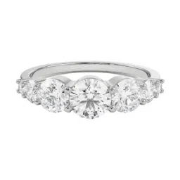 Emori 18k White Gold & Diamond Bexley Sparkling Band Ring image 2