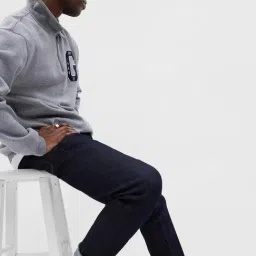 GAP Dark Blue Skinny Fit Solid Jeans image 3