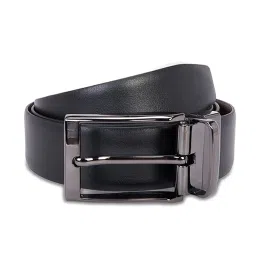 Byford by Pantaloons Black & Brown Leather Reversible Formal Belt For Men image 2