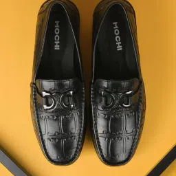 Mochi Men's Black Loafers image 1