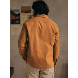 Andamen Escape Rust Regular Fit Solid Overshirt image 2