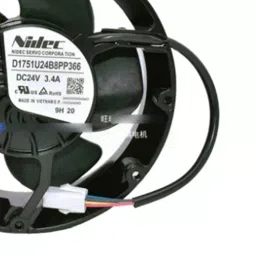 NIDEC D1751U24B8PP366 24 V Air Cooling Fan Black image 2