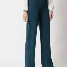 Kotty Red & Teal Solid High rise Trousers (Pack Of 2) image 2