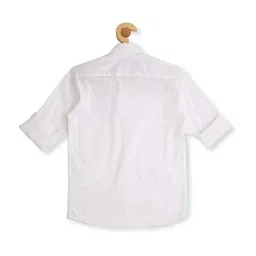 Cavio Kids White Cotton Sequence Shirt image 2