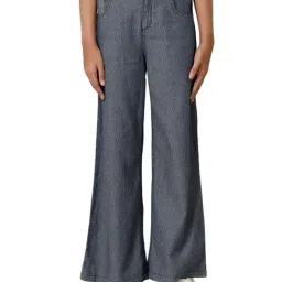 Under Fourteen Only Kids Blue Solid Pants-picture-20