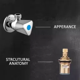 Fastgear Triangle Faucet Set with Shower Stainless Steel Chrome Finish Silver, FG2356 ( Pack of 2) image 2