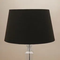 Pure Home and Living Black Cotton Solid Lamp Shade image 1
