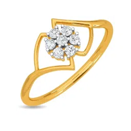 Kisna Diamond & Gold Jewellery Eithan 14k (585) Diamond & Gold Ring For Women image 1