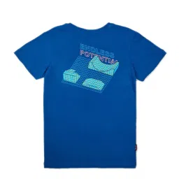Gini & Jony Kids Blue Printed T-Shirt image 2