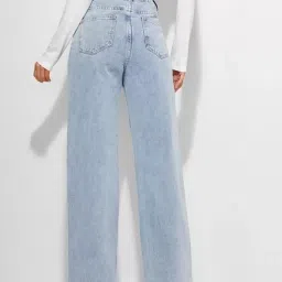 Kotty Blue Straight Fit High Rise Jeans image 2