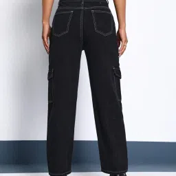 Kotty Black Straight Fit High Rise Jeans image 2