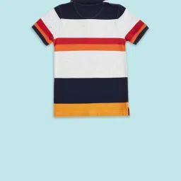 Pantaloons Junior Multicolor Cotton Color Block Polo T-Shirt image 2