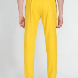 U.S. Polo Assn. Denim Co. Mustard Cotton Regular Fit Printed Trackpants image 2
