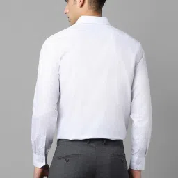 Louis Philippe White Cotton Regular Fit Printed Shirt image 2